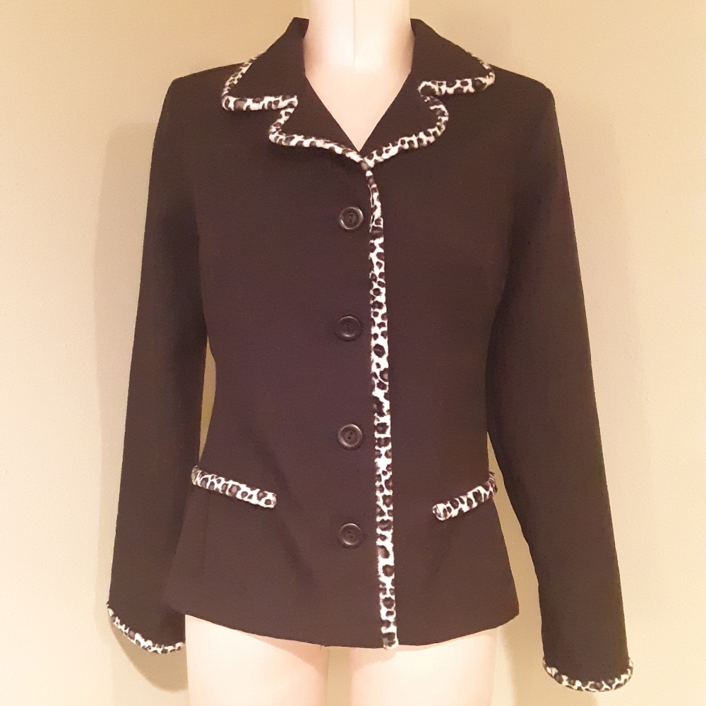 Cheetah Faux Fur Blazer